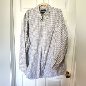 Kirkland 19-36/37 Traditional Fit No Iron Long Sleeve Button Down Men's Shirt